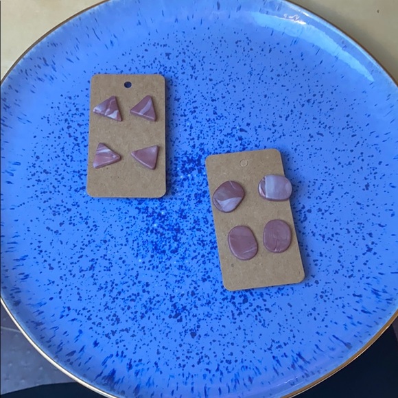 Handmade Clay Earrings - Lilac Dreams Series - Picture 5 of 6